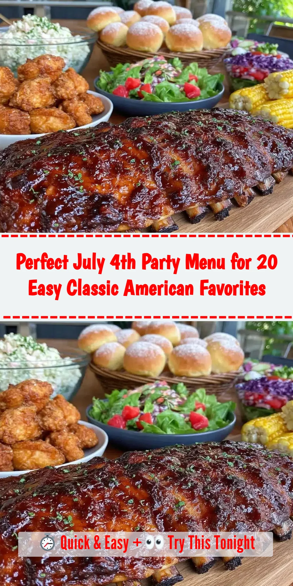 Perfect July 4th Party Menu for 20 Easy Classic American Favorites