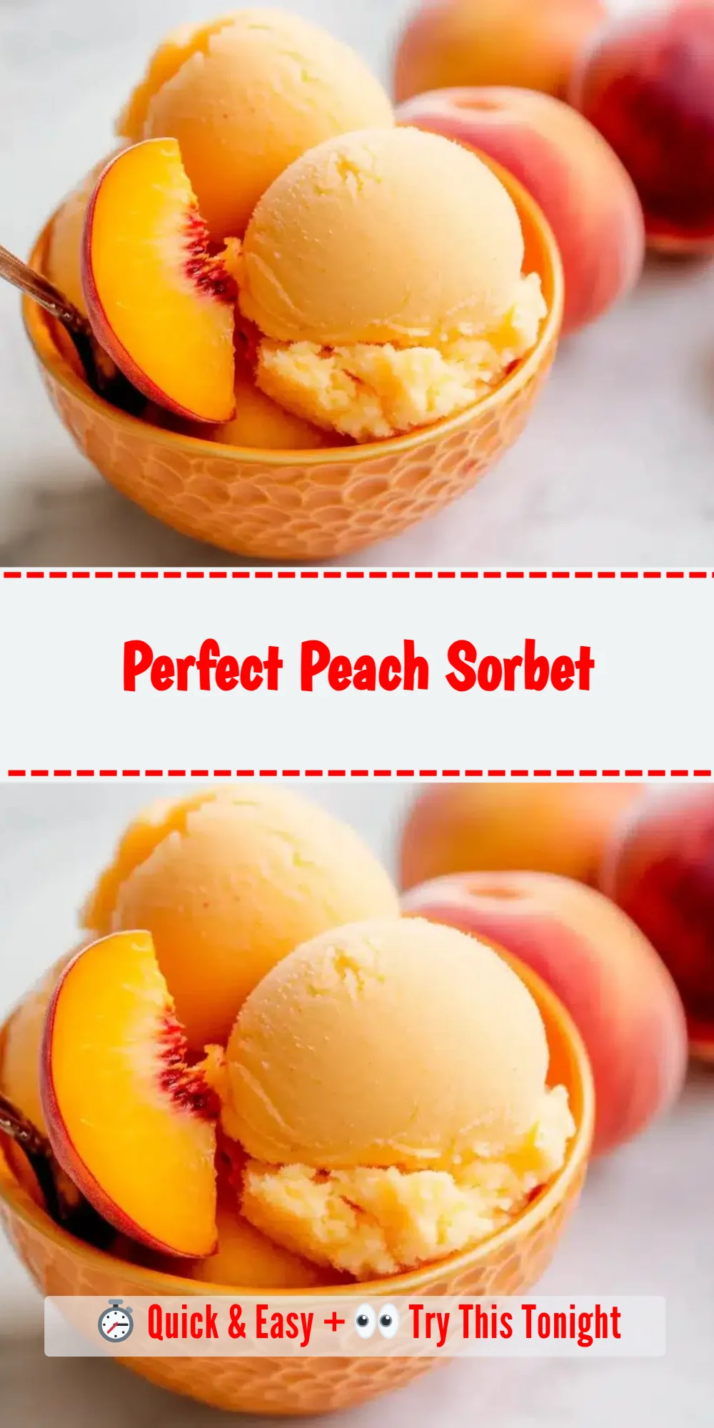 Perfect Peach Sorbet