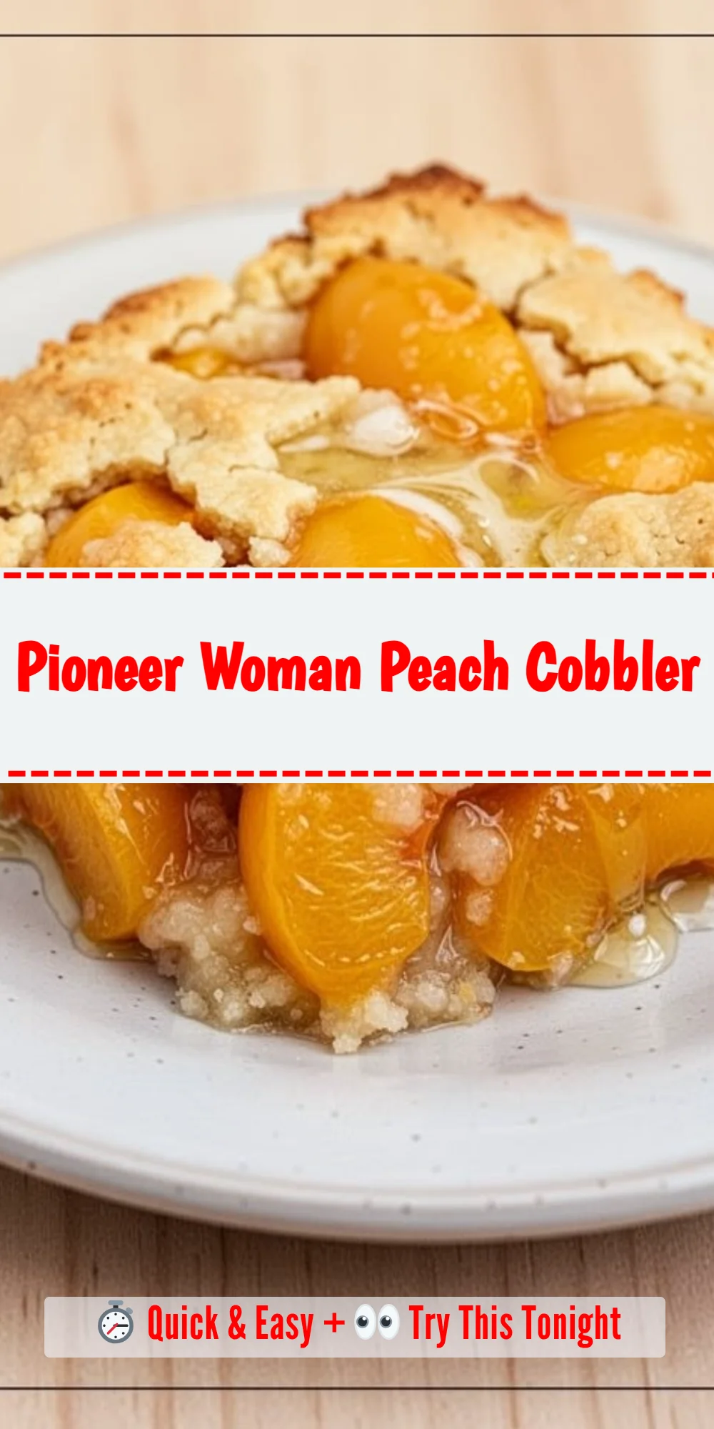 Pioneer Woman Peach Cobbler