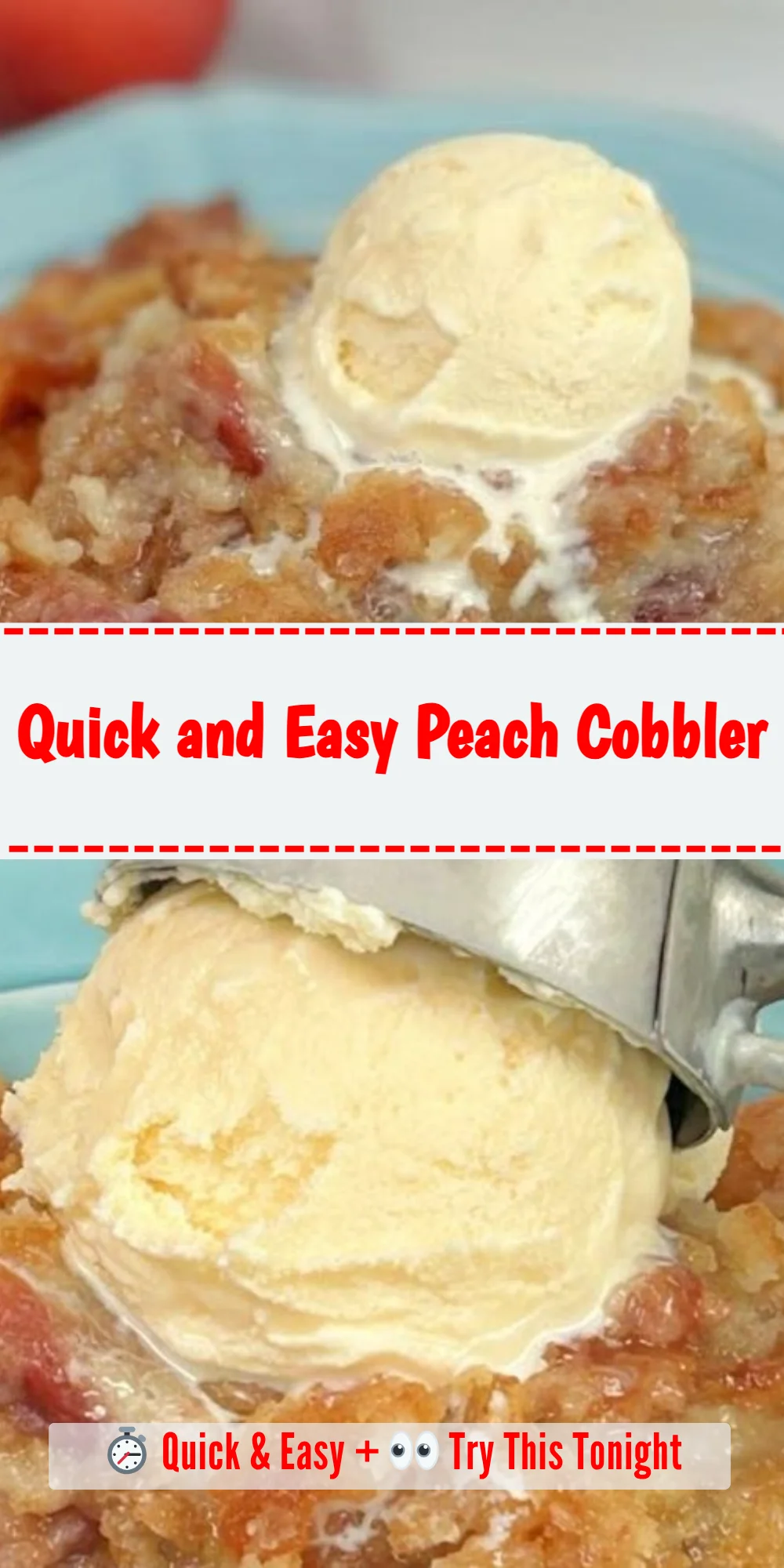 Quick and Easy Peach Cobbler