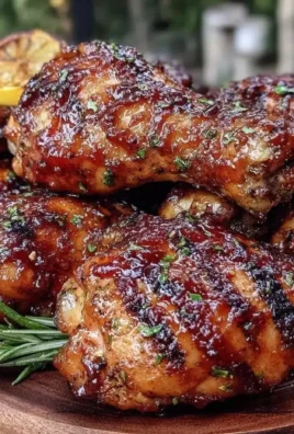Beer-marinated chicken drumsticks glazed with smoky BBQ sauce on a grill.