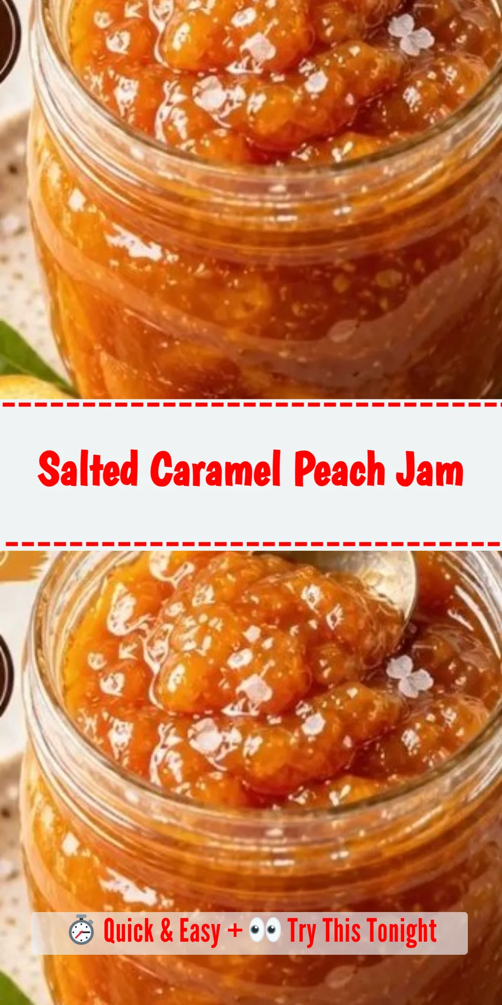 Salted Caramel Peach Jam