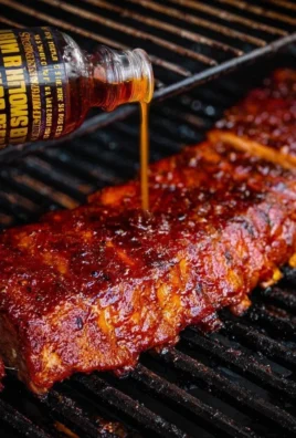 Delicious smoked baby back ribs served for Father's Day BBQ.