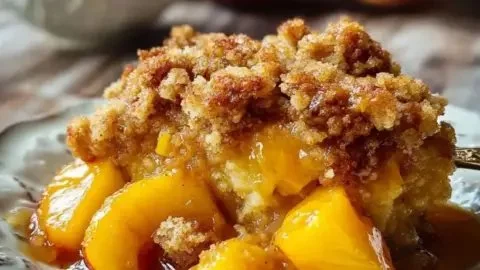 Sweet and Juicy Baked Peach Cobbler