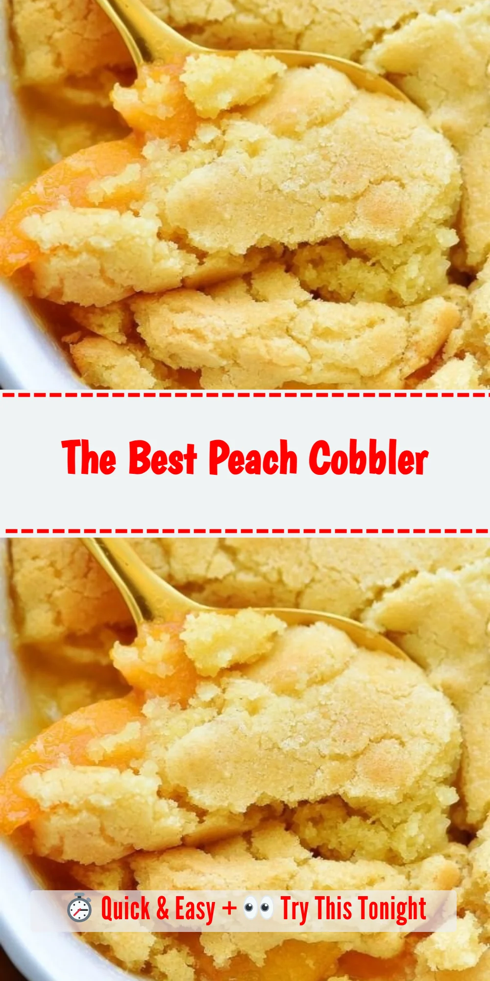 The Best Peach Cobbler