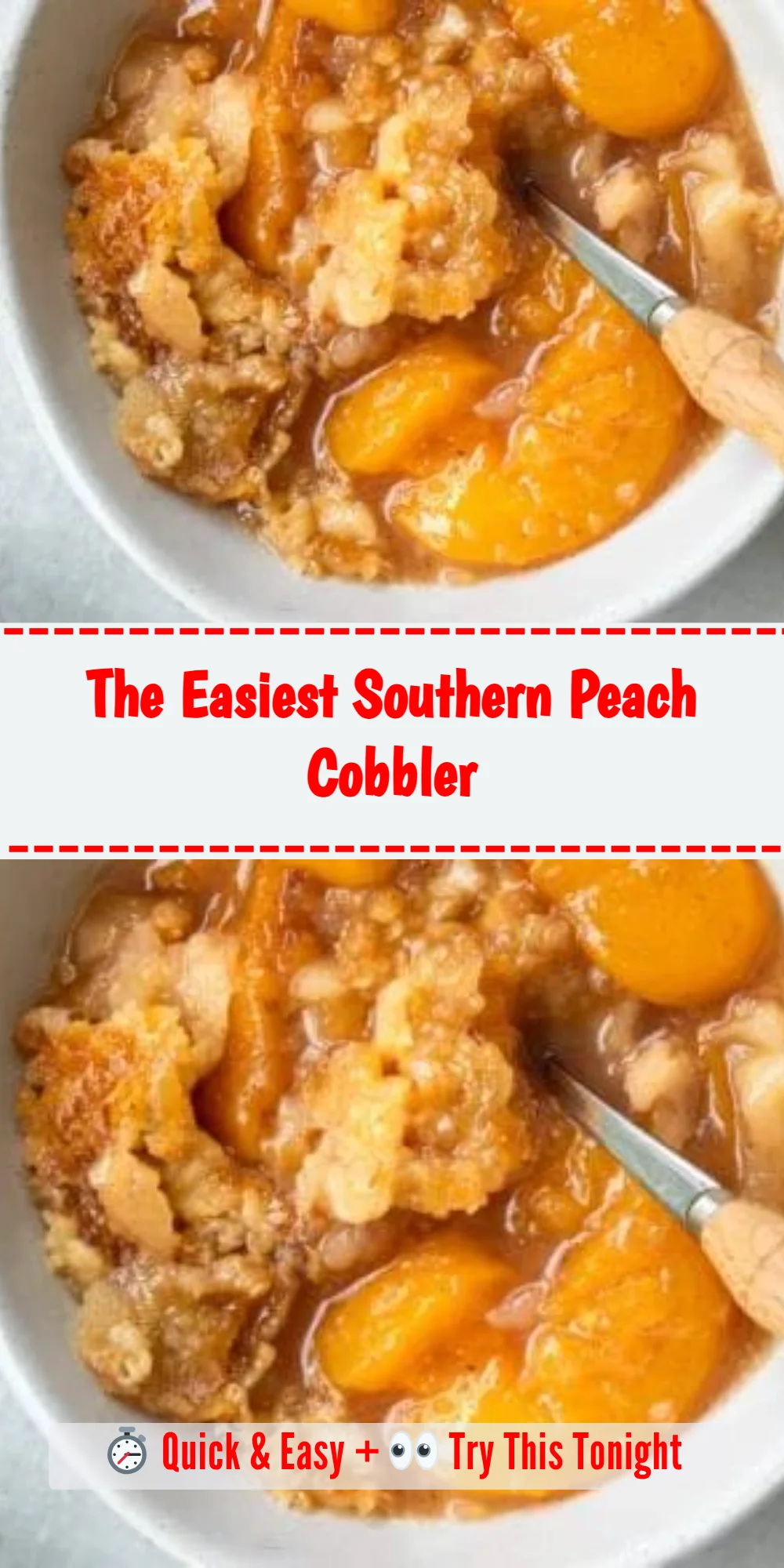 The Easiest Southern Peach Cobbler