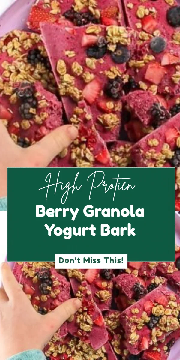 Berry Granola Yogurt Bark