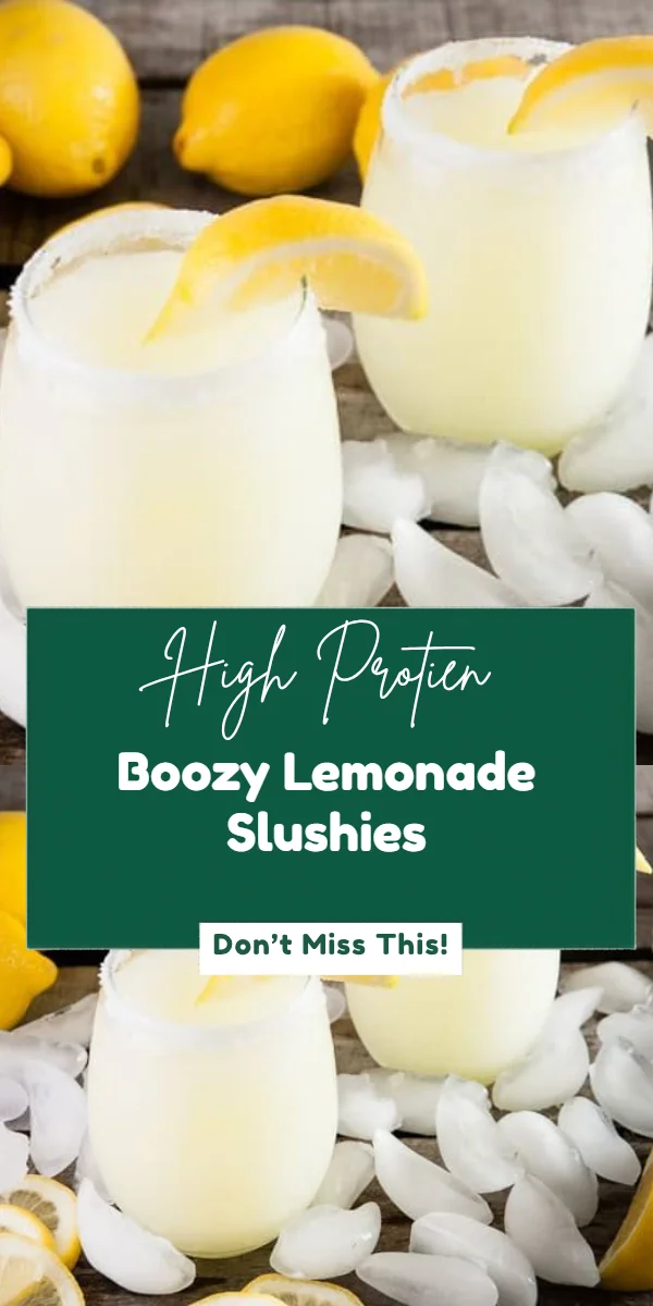 Boozy Lemonade Slushies