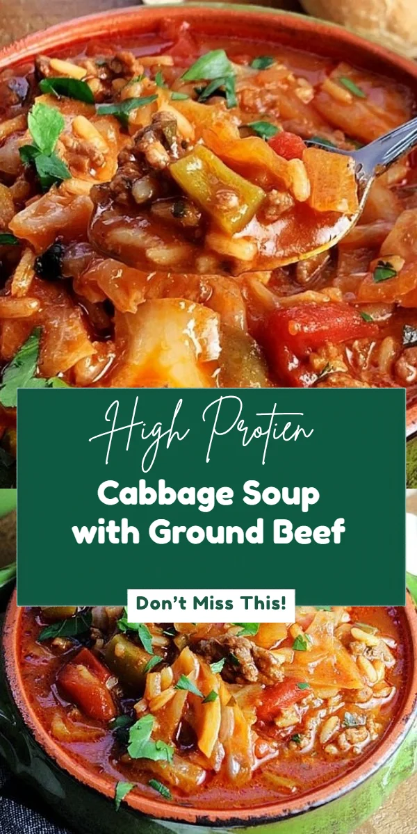 Cabbage Soup with Ground Beef