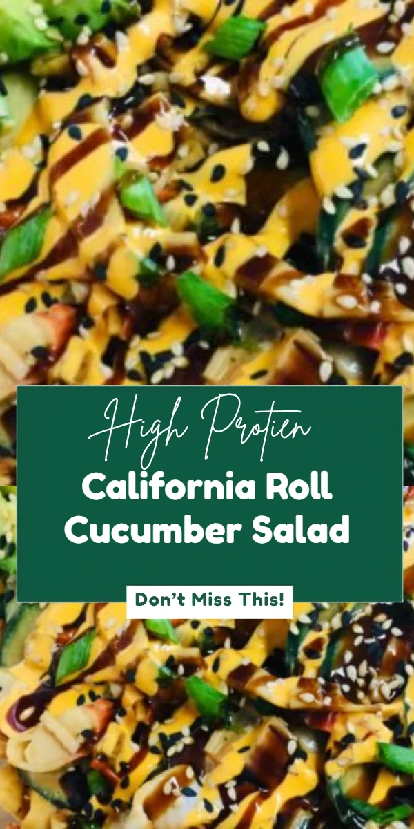 California Roll Cucumber Salad