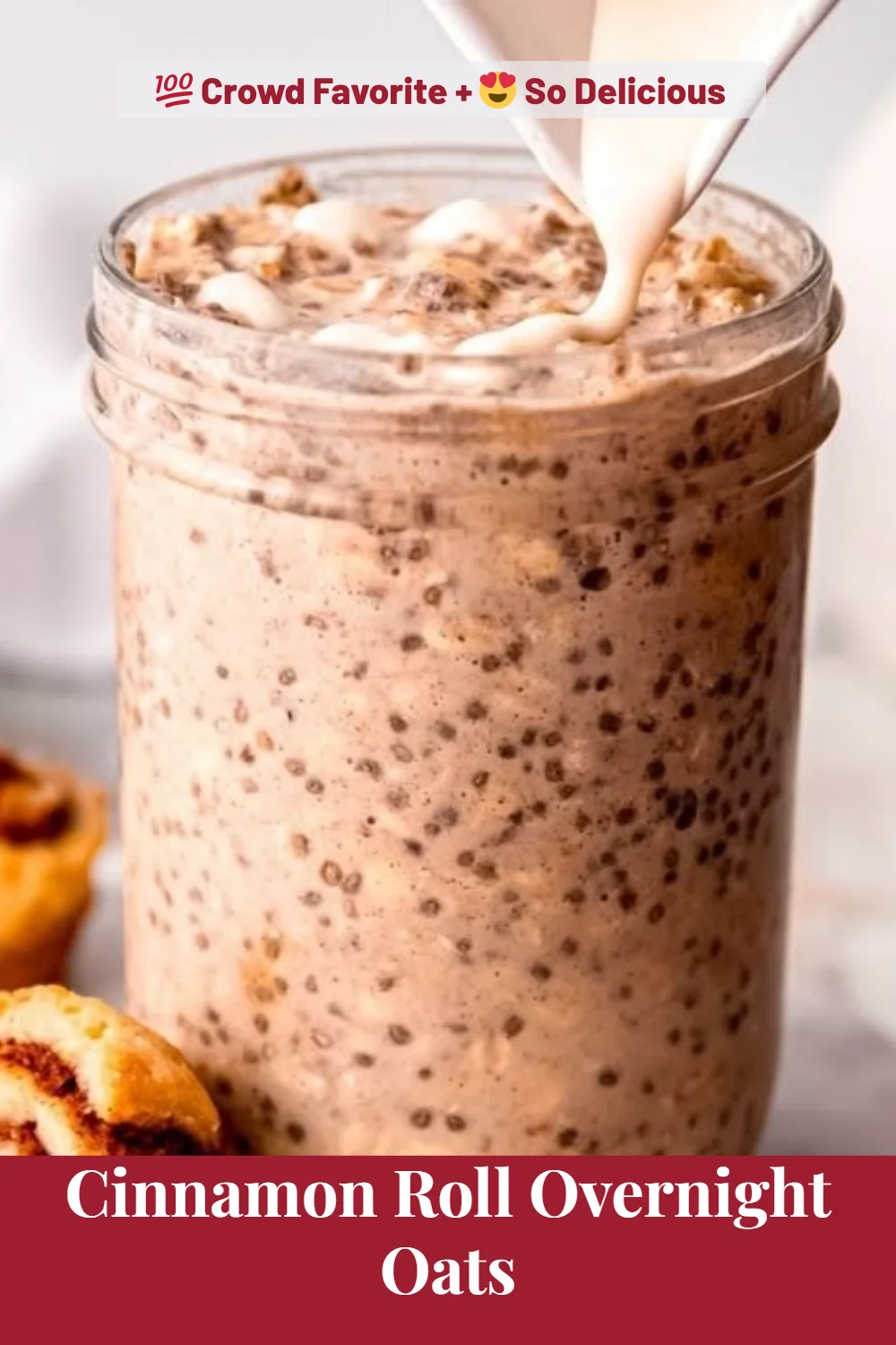 Cinnamon Roll Overnight Oats