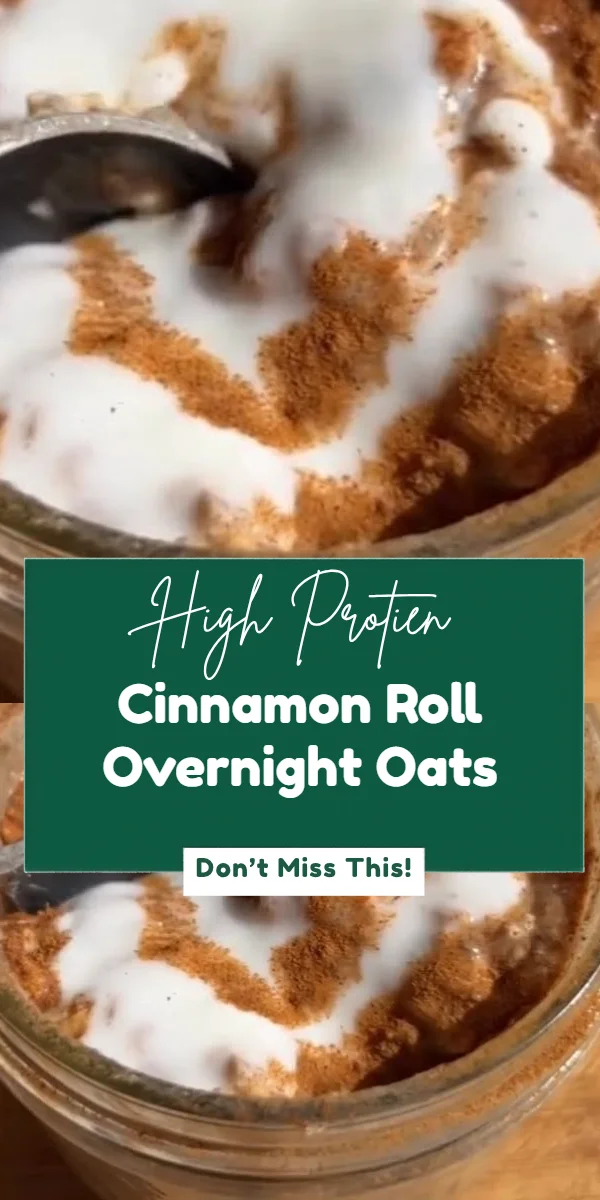Cinnamon Roll Overnight Oats