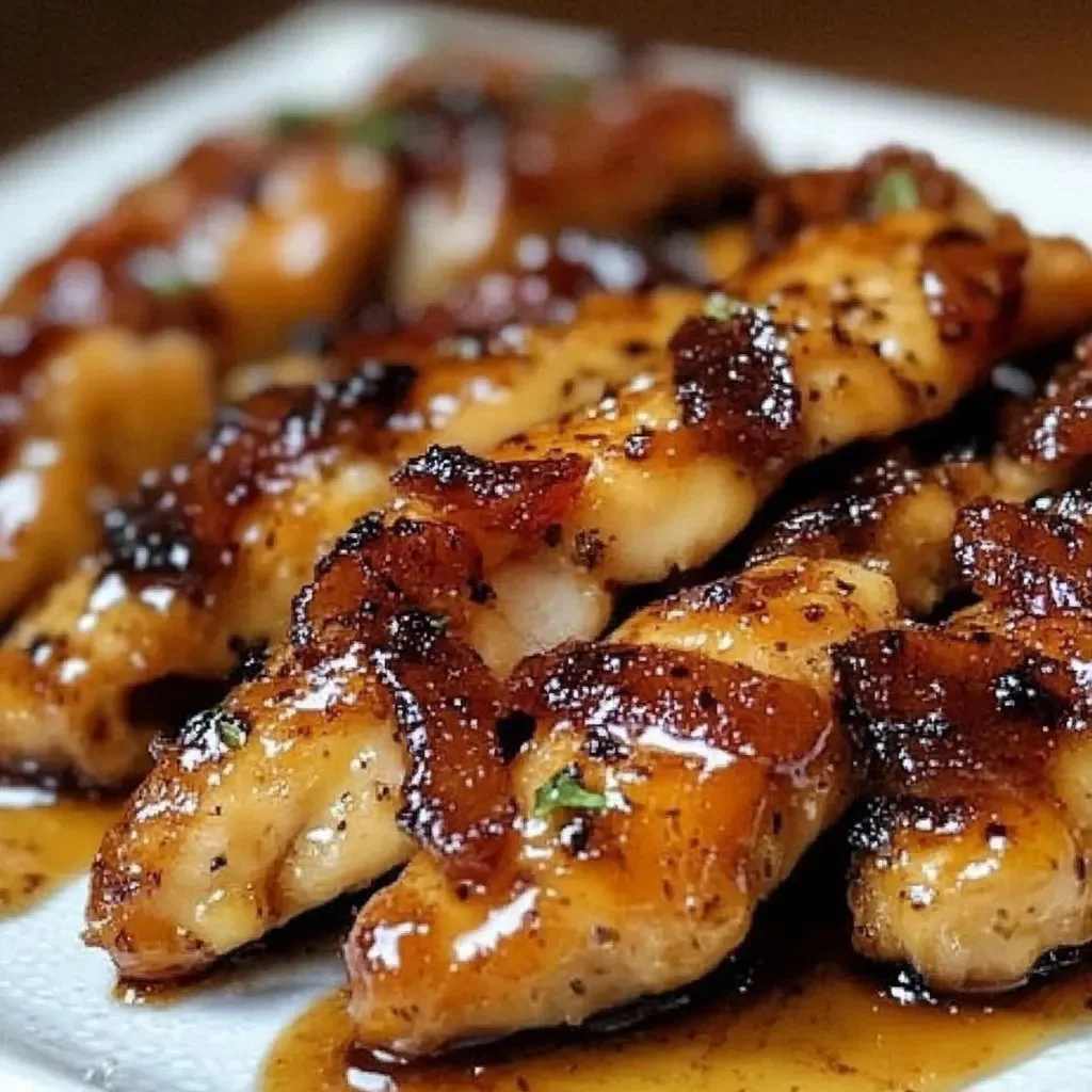 Delicious homemade bacon brown sugar chicken tenders recipe with 5 ingredients