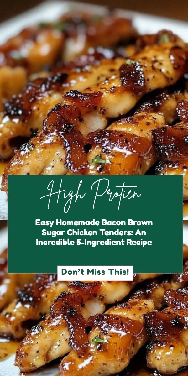 Easy Homemade Bacon Brown Sugar Chicken Tenders: An Incredible 5-Ingredient Recipe