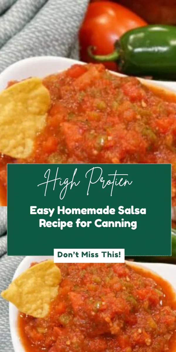 Easy Homemade Salsa Recipe for Canning