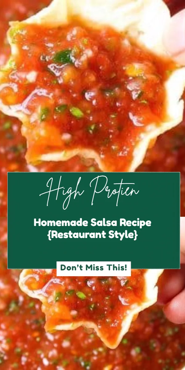 Homemade Salsa Recipe {Restaurant Style}