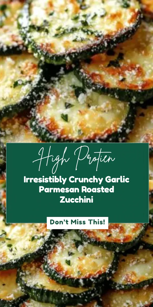 Irresistibly Crunchy Garlic Parmesan Roasted Zucchini