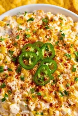 Delicious Mexican Street Corn Dip served in a bowl with toppings