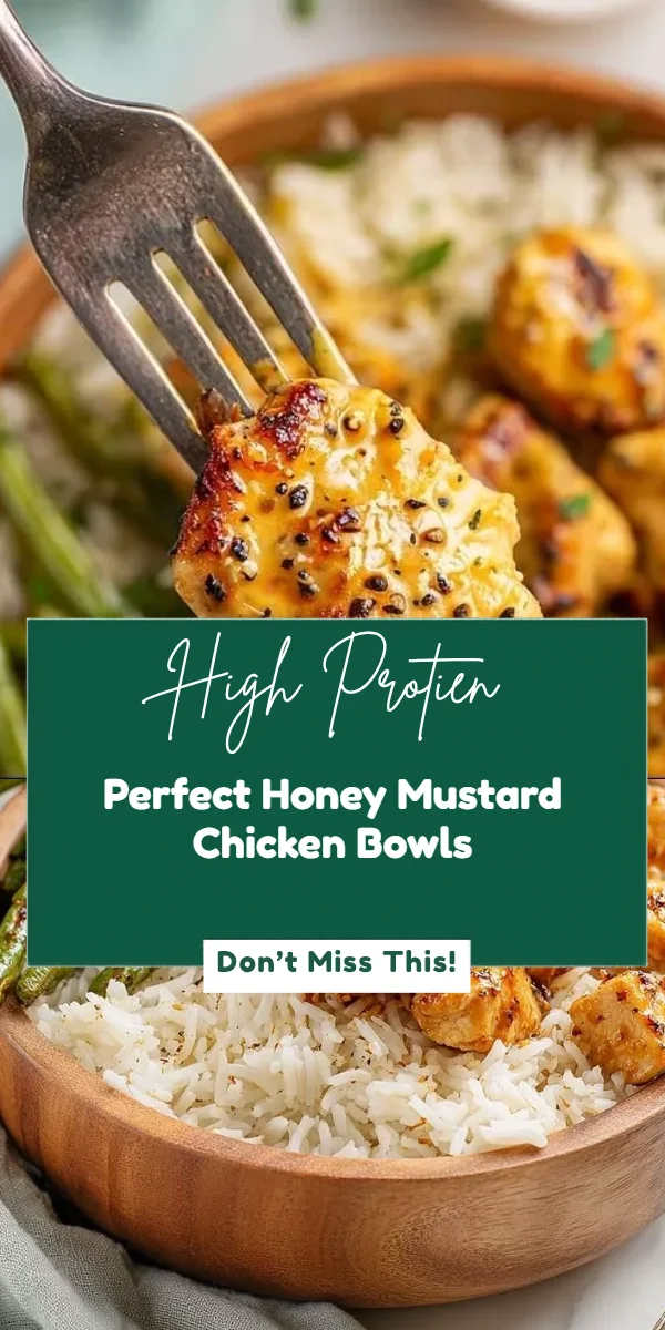 Perfect Honey Mustard Chicken Bowls
