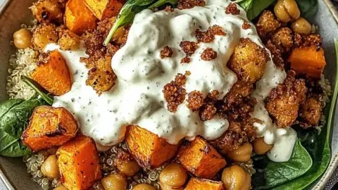 Delicious anti-inflammatory glow bowl filled with fresh ingredients for wellness.