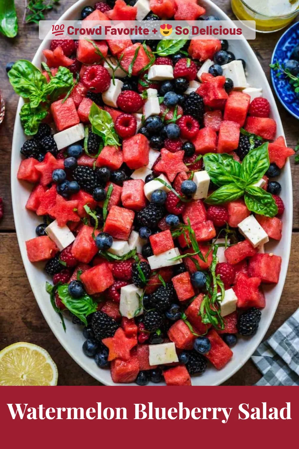 Watermelon Blueberry Salad